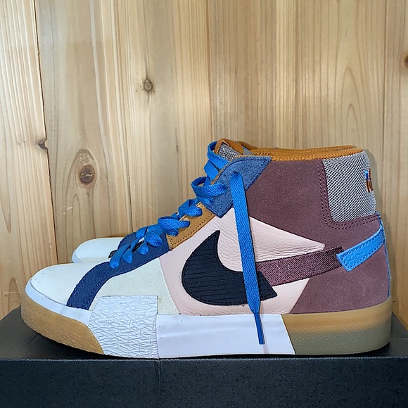 Nike SB air zoom blazer mid mosaic pack brown dark wine - Picture 4 of 8